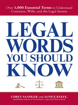 Legal Words You Should Know - ebook